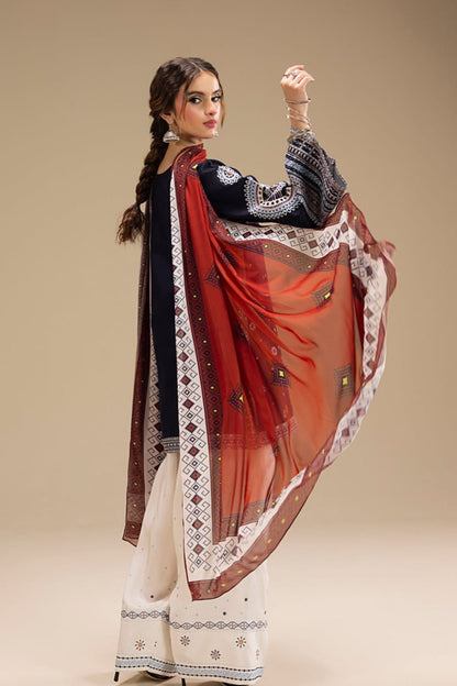 DFW-882 Jazmin Heavy Embroidery 3PC Linen Suit