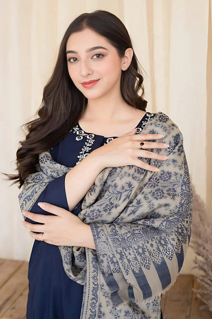 DFW-1086 A Sling Embroidery 3PC Dhanak Suit
