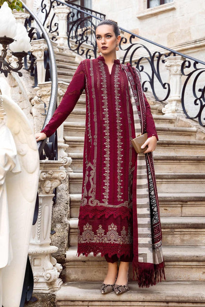 DFW-916 Maria B Heavy Embroidery 3PC Dhanak Suit