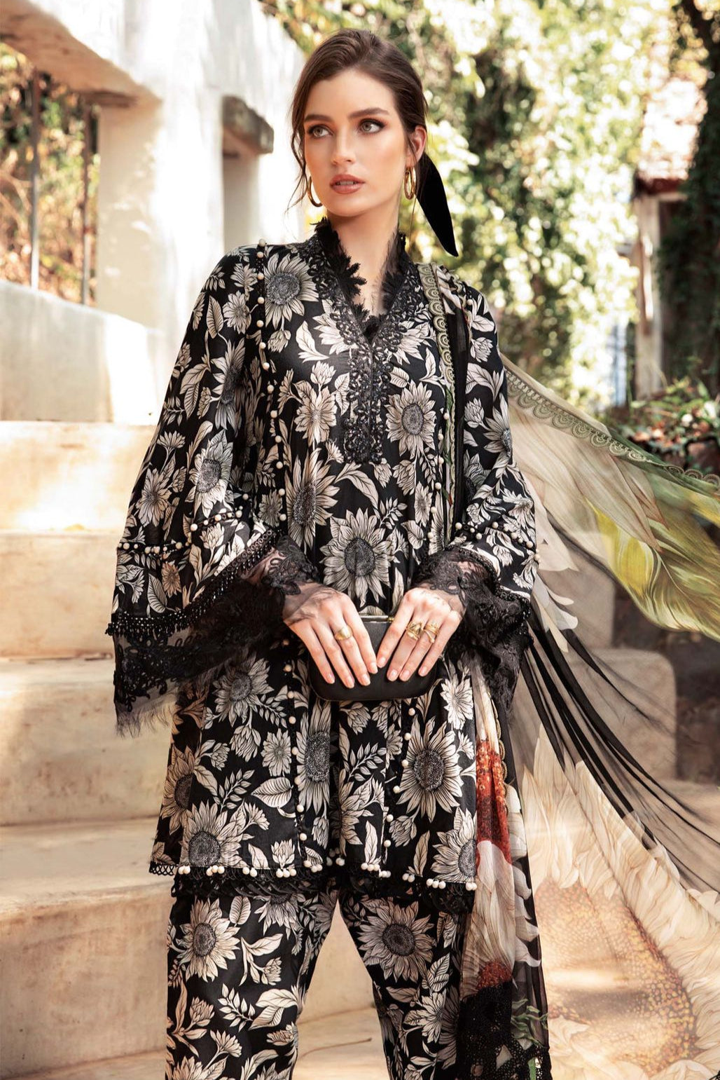 DFW-131 Embroidery 3Pc Lawn Dress