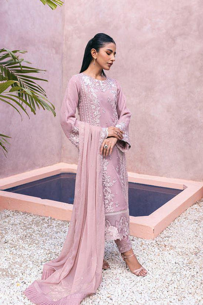 DFW-1165 Azure Heavy Embroidery 3PC Dhanak Suit