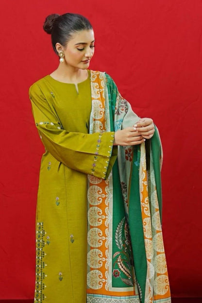 DFW-482 Urge Heavy Embroidery 3Pc Lawn Suit