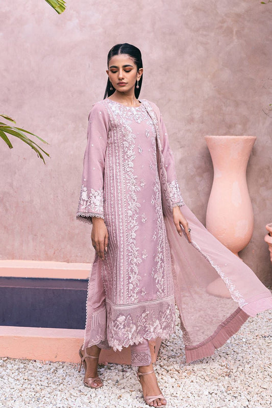 DFW-1089 Azure Heavy Embroidery 3PC Dhanak Suit