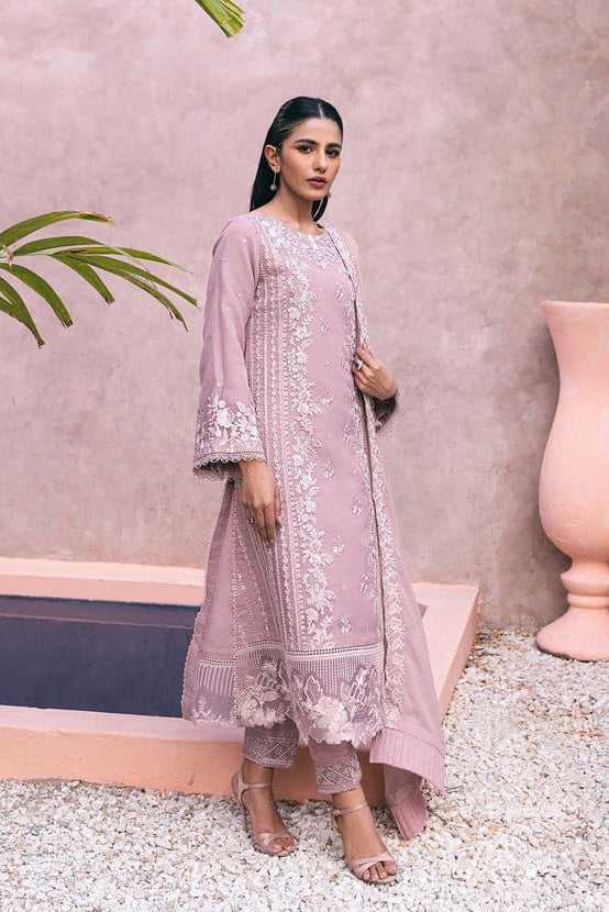 DFW-1089 Azure Heavy Embroidery 3PC Dhanak Suit