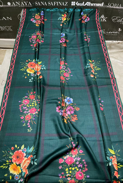 DFW-1183 Saira Rizwan Embroidery 3PC Dhanak Suit