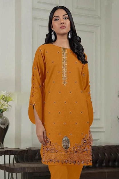 DFW-511D Orient Heavy Embroidery 2Pc Lawn Suit