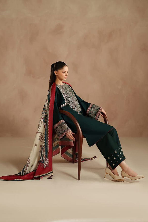 DFW-1197 Jazmin Embroidery 3PC Dhanak Suit