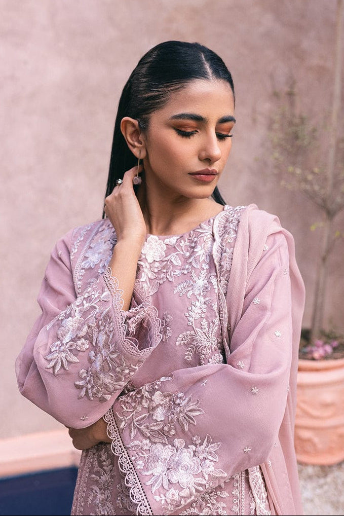 DFW-1089 Azure Heavy Embroidery 3PC Dhanak Suit