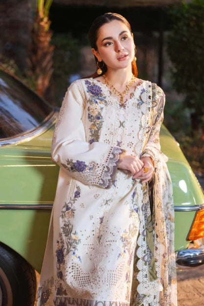 DFW-1022 Jade Heavy Embroidery 3PC Dhanak Suit
