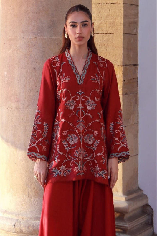 DFW-694 Laam Heavy Embroidery 2Pc Lawn Suit