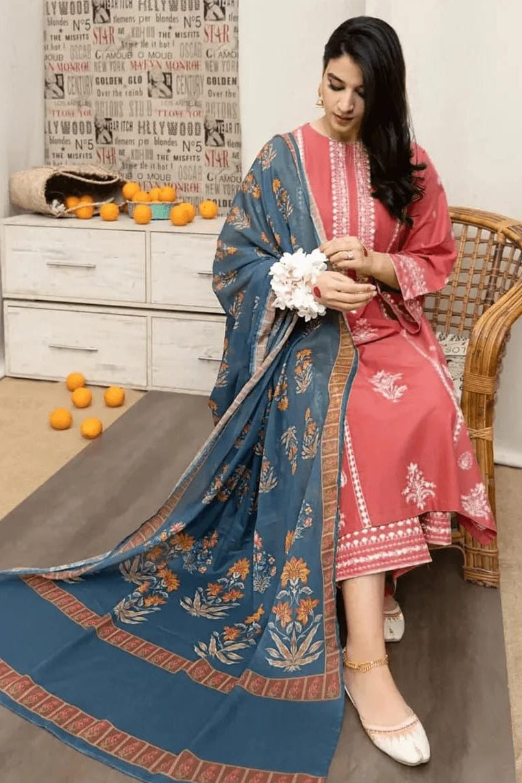 DFW-1087 Urge Heavy Embroidery 3PC Dhanak Suit