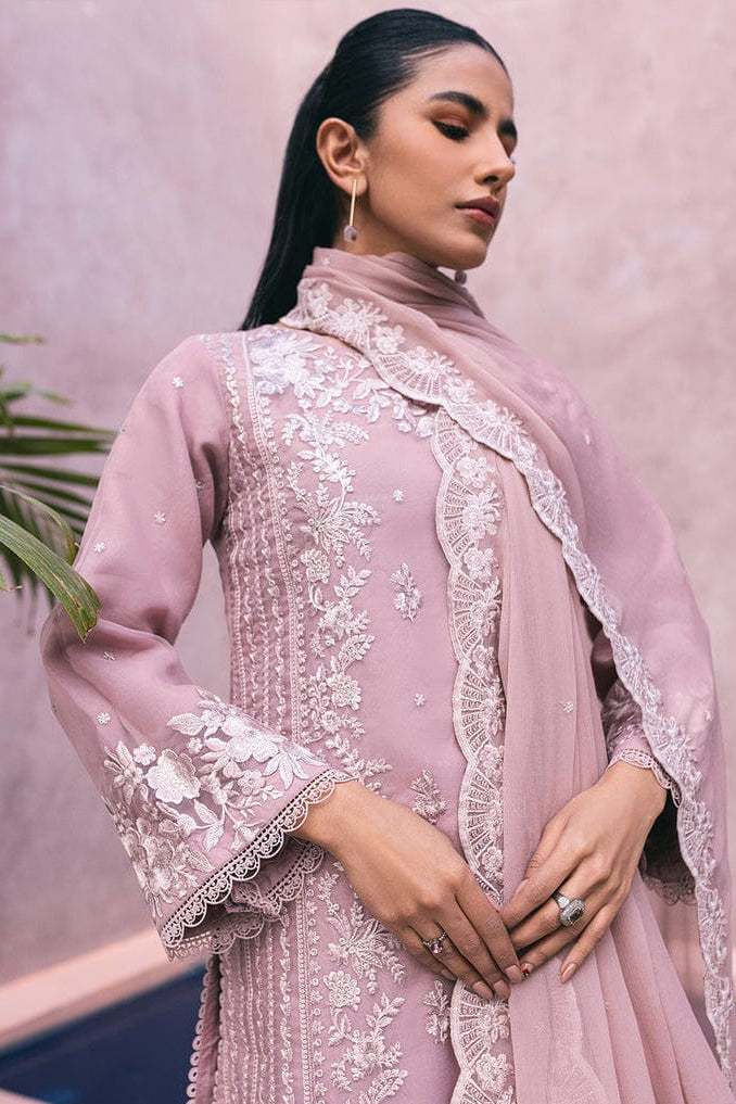 DFW-1089 Azure Heavy Embroidery 3PC Dhanak Suit
