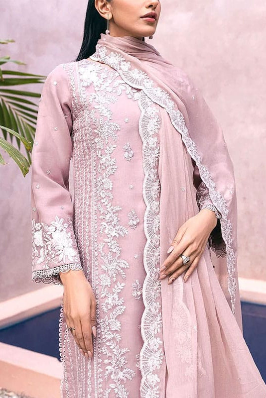 DFW-1089 Azure Heavy Embroidery 3PC Dhanak Suit