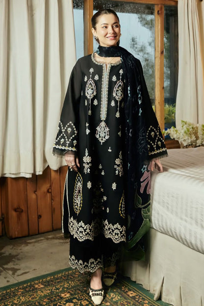 DFW-133 Zara Shah Jahan Unstitched Embroided Lawn Dress