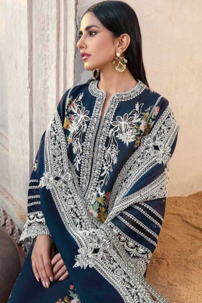 DFW-484 Zara Shah Jahan Heavy Embroidery 3Pc Lawn Suit