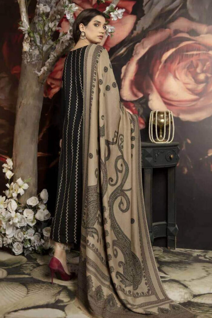 DFW-1023 Sapphire Heavy Embroidery 3PC Dhanak Suit