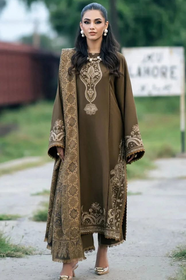 DFW-1254 Sapphire Embroidery 3PC Dhanak Suit