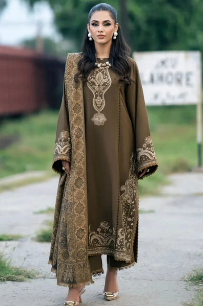 DFW-1254 Sapphire Embroidery 3PC Dhanak Suit