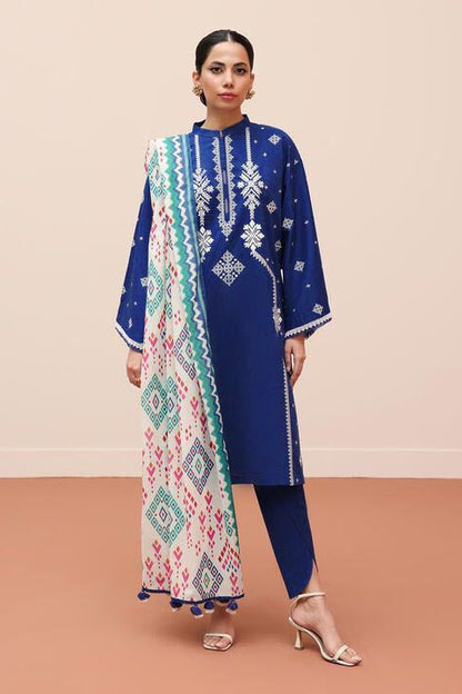 DFW-870 Sapphire Heavy Embroidery 3PC Dhanak Suit