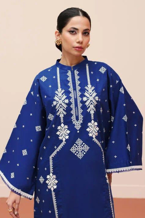 DFW-870 Sapphire Heavy Embroidery 3PC Dhanak Suit