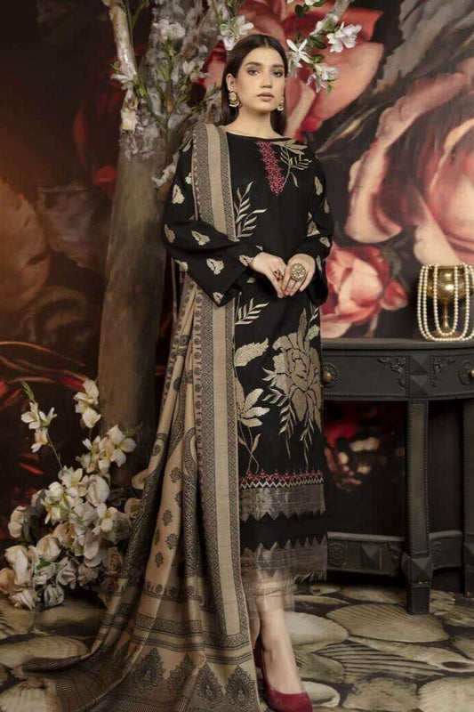 DFW-1023 Sapphire Heavy Embroidery 3PC Dhanak Suit