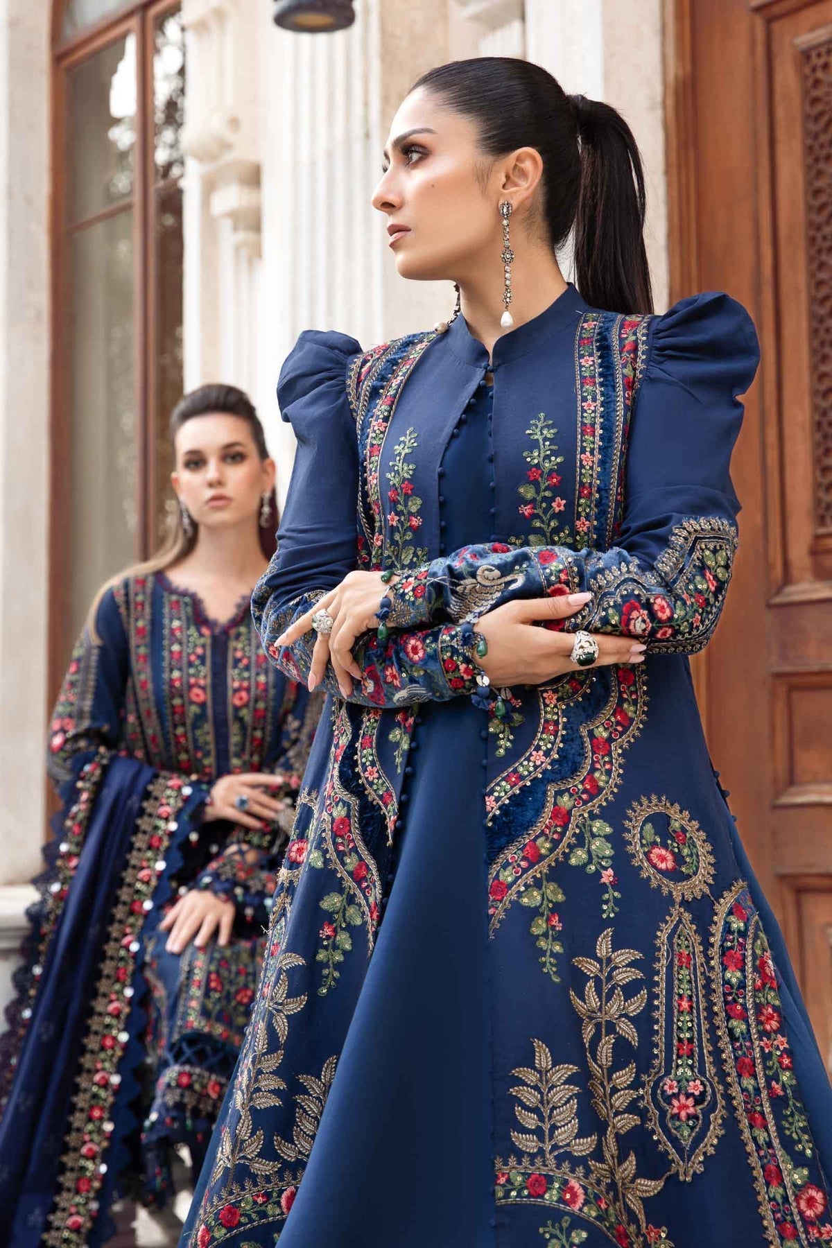 DFW-1072 Maria B Heavy Embroidery 3PC Dhanak Suit