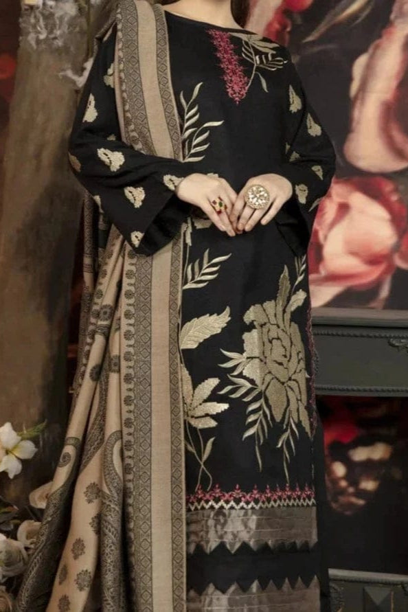 DFW-1023 Sapphire Heavy Embroidery 3PC Dhanak Suit