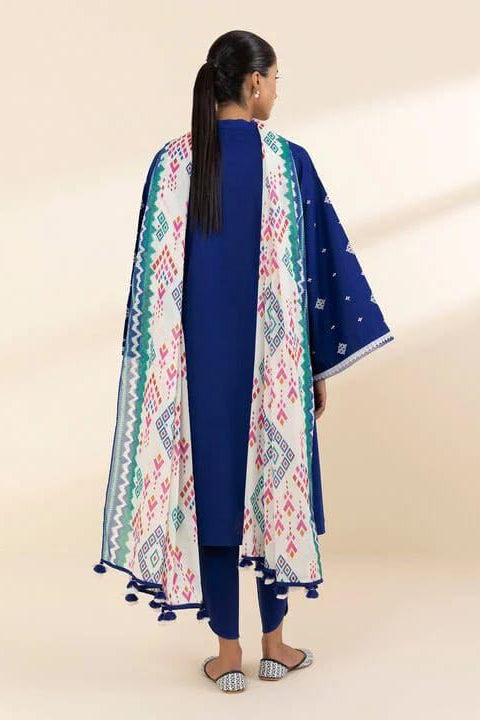 DFW-870 Sapphire Heavy Embroidery 3PC Dhanak Suit
