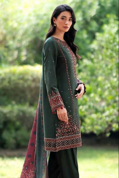 DFW-460 Jazmine Heavy Embroidery 3Pc Lawn Suit