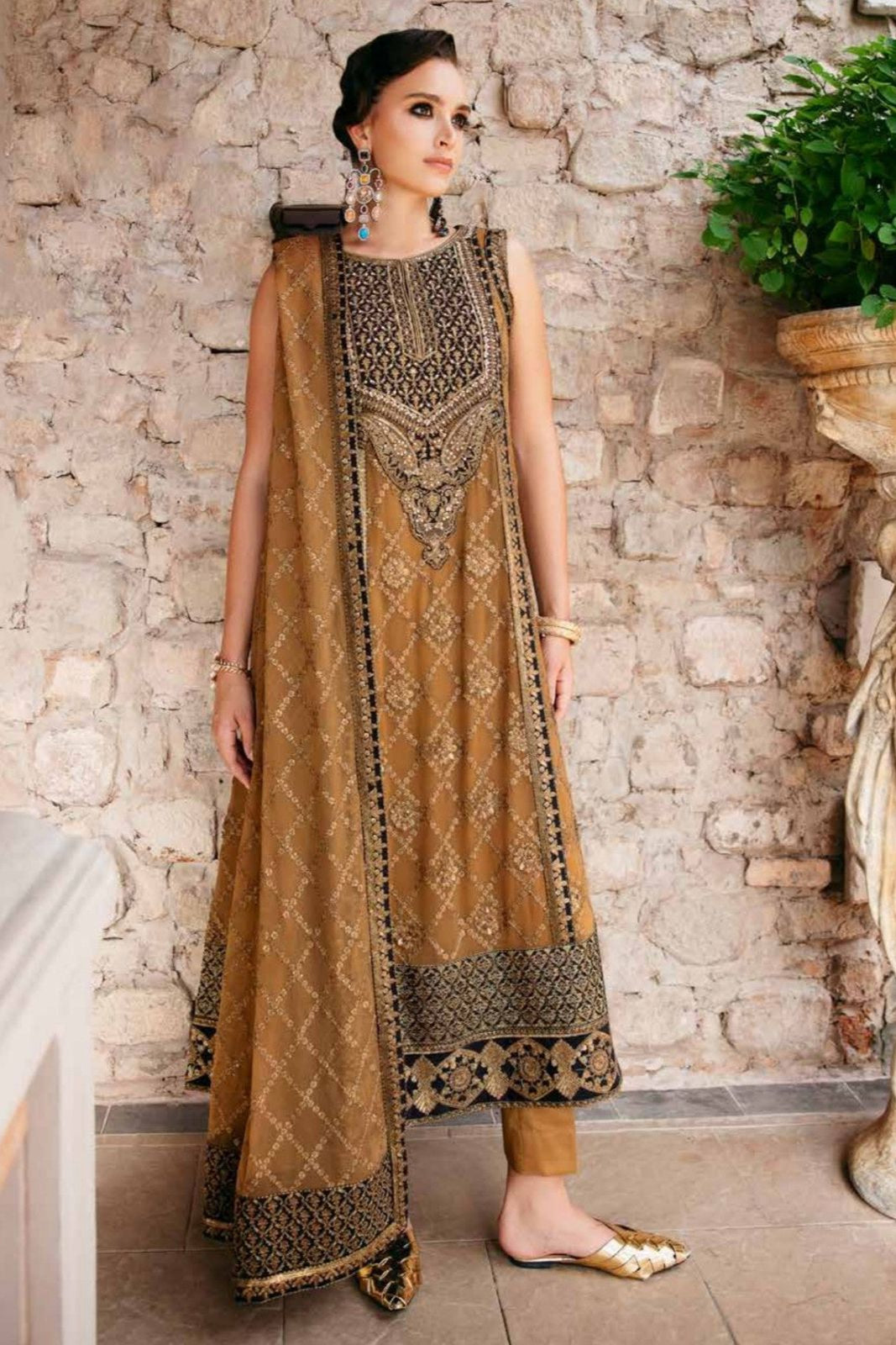 DFW-96 Imrozia Unstitched Embroided Lawn Dress