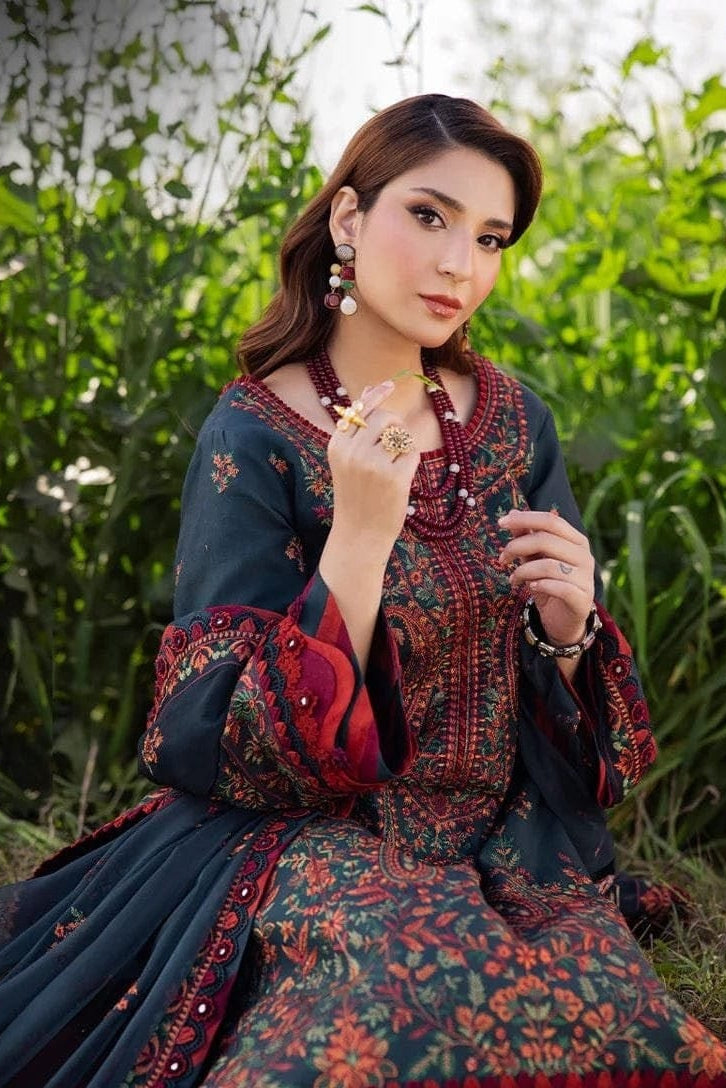 DFW-1251 Asim Jofa Heavy Embroidery 3PC Dhanak Suit