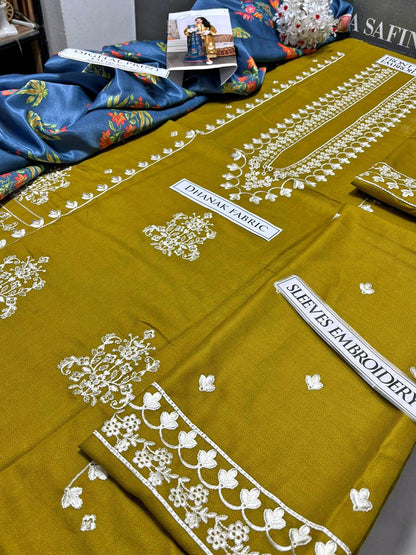DFW-1029 Urge Heavy Embroidery 3PC Dhanak Suit