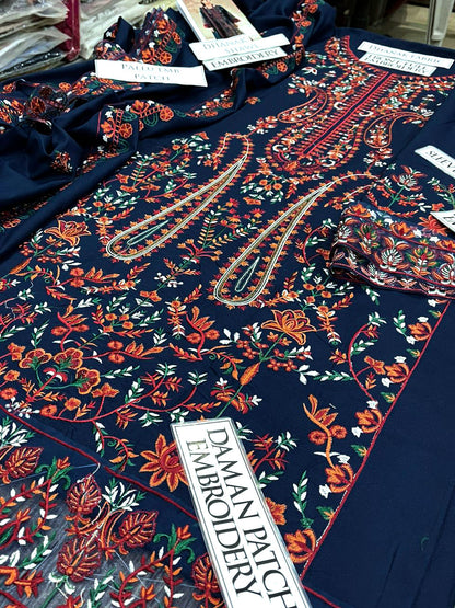 DFW-1251 Asim Jofa Heavy Embroidery 3PC Dhanak Suit