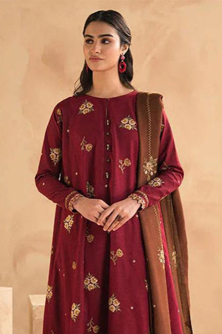 DFW-644 Baroque Heavy Embroidery 3Pc Lawn Suit