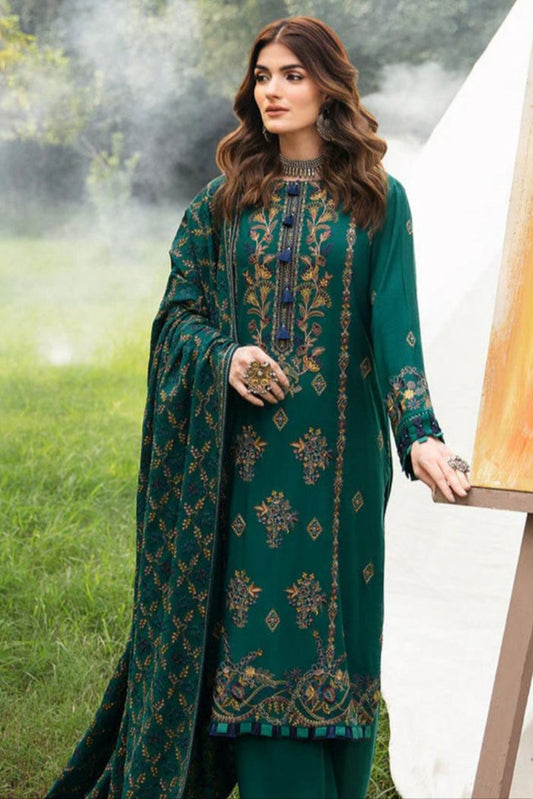 DFW-170 Ramsha Heavy Embroidery 3PC Lawn Dress