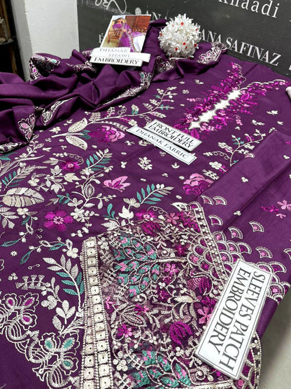 DFW-1186 Elan Heavy Embroidery 3PC Dhanak Suit