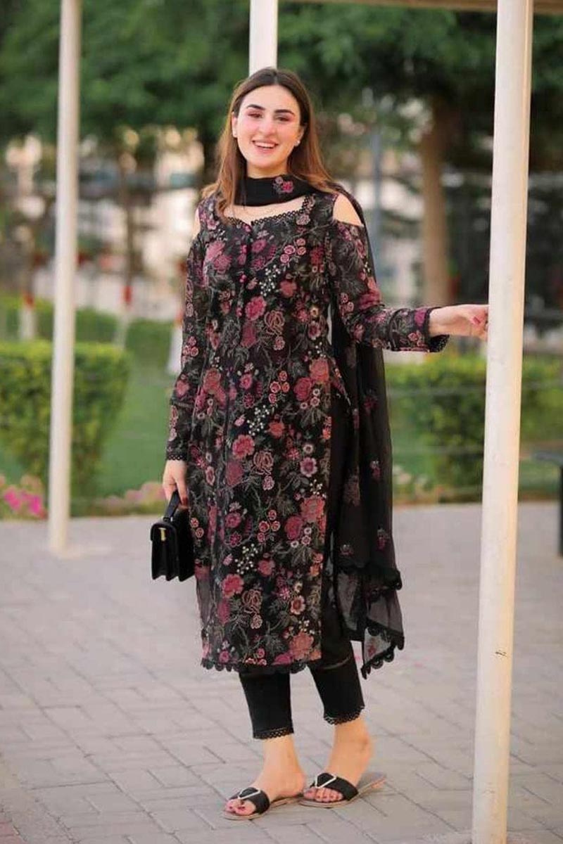 NFS-720 | Bareeze Embroidered 3PC Lawn Suit
