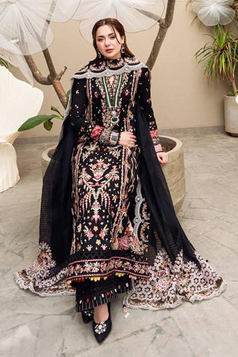 NFS-D600 | Qalamkar Heavy Embroidered 3Pc Lawn Dress
