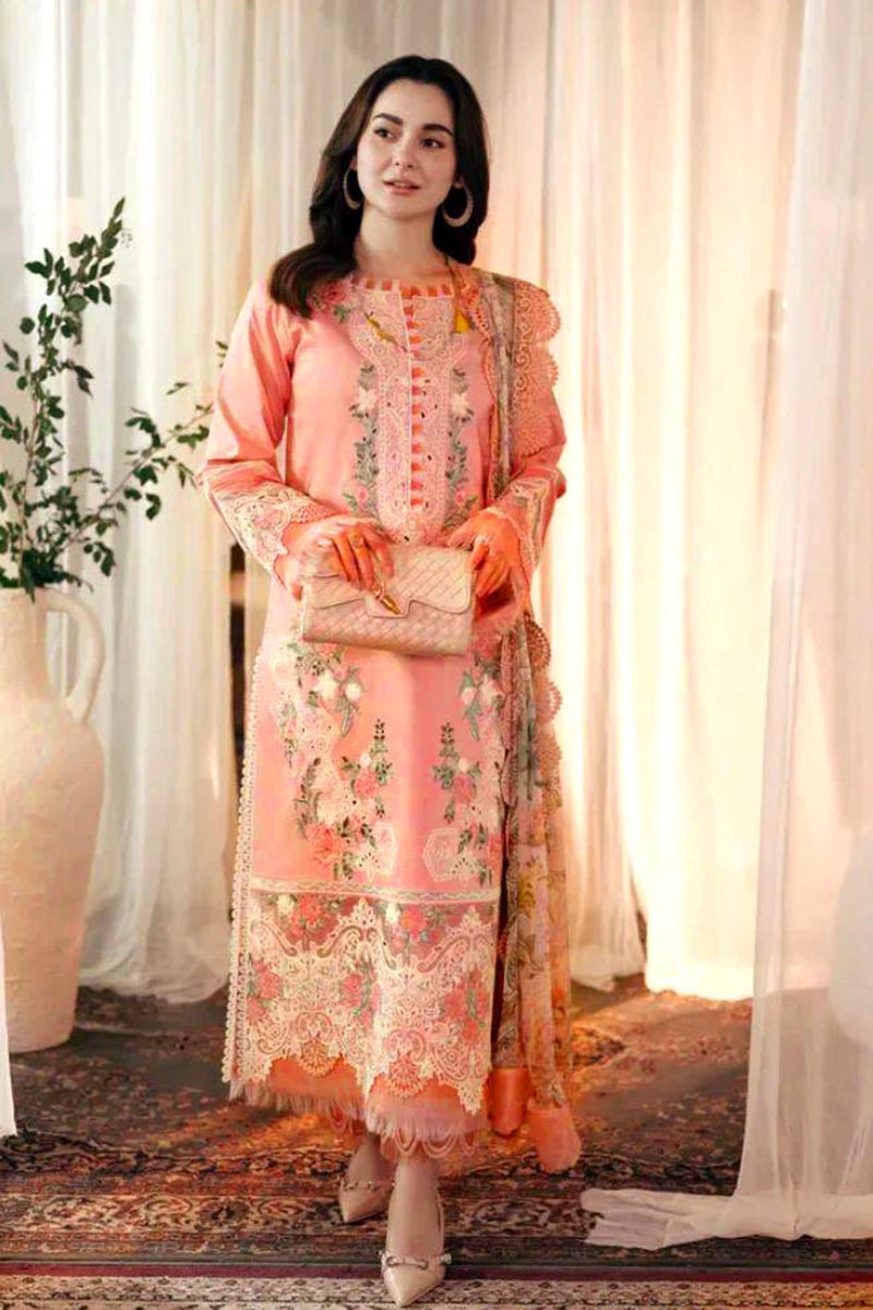 NFS-D612 | Jade Heavy Embroidered 3Pc Lawn Dress