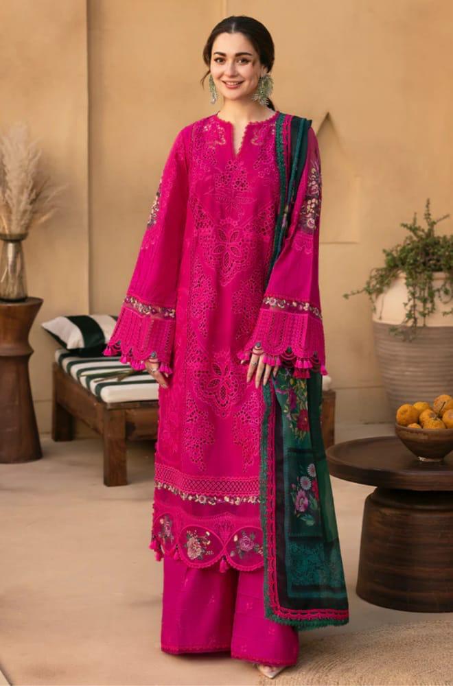 NFS-1003 | Saira Rizwan Heavy Embroidered 3Pc Lawn Dress