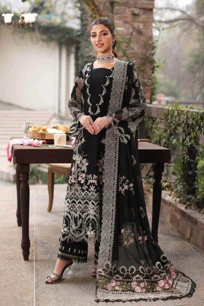 NFS-626 | Kahf Heavy Embroidered 3Pc Lawn Dress
