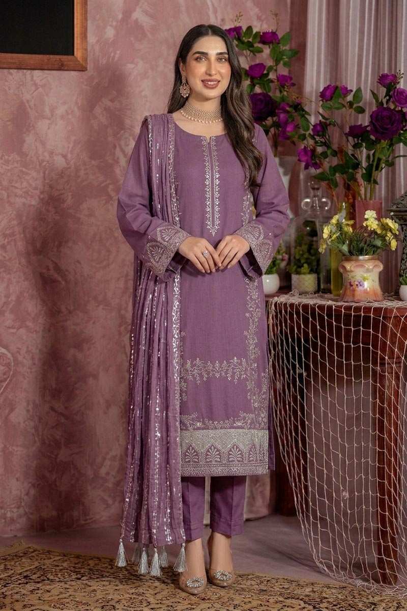 DFY-1046 | Zarqash Embroidered 3PC Lawn Suit