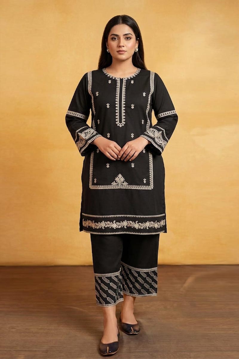 DFY-LM6 | Laam Heavy Embroidered 2Pc Lawn Dress