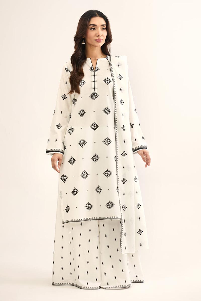 DFY-BT5 |  Batik Heavy Embroidered 2Pc Lawn Dress